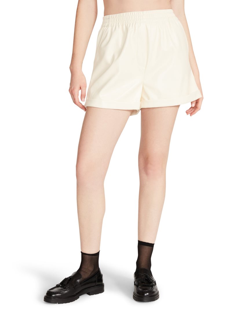 Cream Steve Madden Fonda Vanilla Women's Shorts | PH 0712QYN